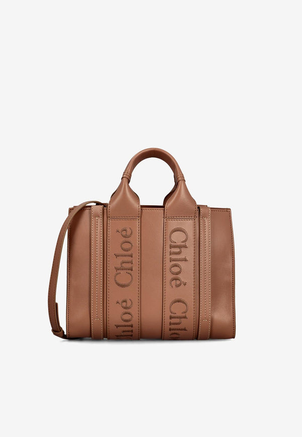 Small Woody Tote Bag in Calf Leather