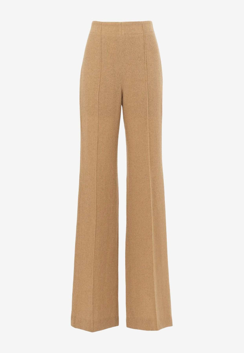 Wide-Leg Wool Cashmere Pants