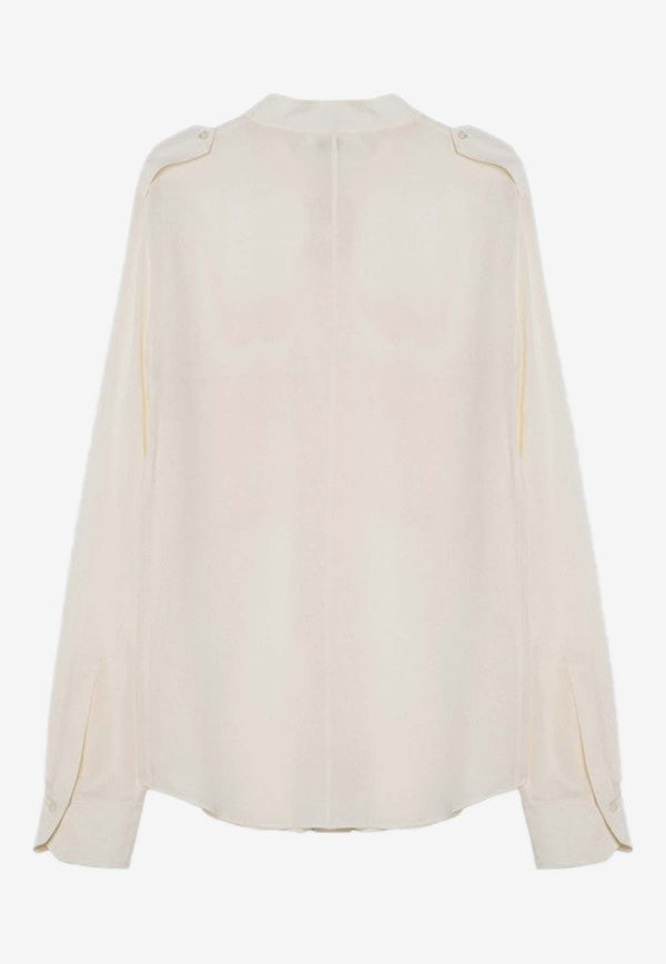 Silk Buttoned Blouse