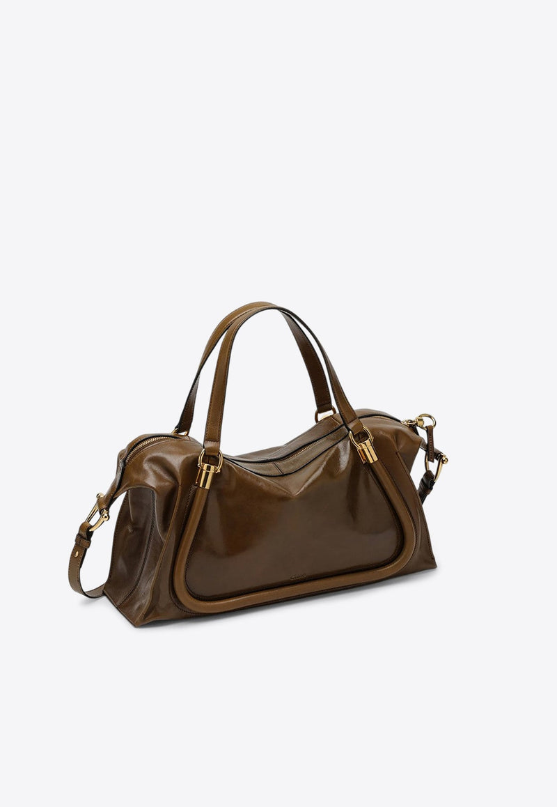 Party 24 Leather Top Handle Bag