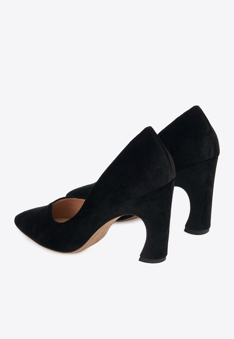 X Atelier Jolie Oli 90 Pumps in Velvet