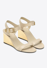 Rebecca 70 Calf Leather Wedge Sandals