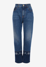 Masaya Cropped Straight-Leg Jeans
