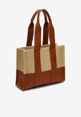 Medium Woody Raffia Tote Bag