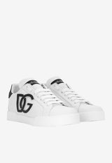 Portofino DG Logo Sneakers in Calf Leather