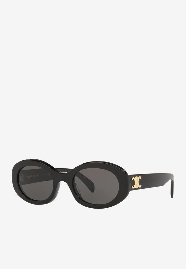 Oval Acetate Sunglasses