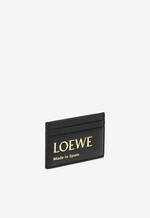 Stamped Logo Cardholder in Calf Leather