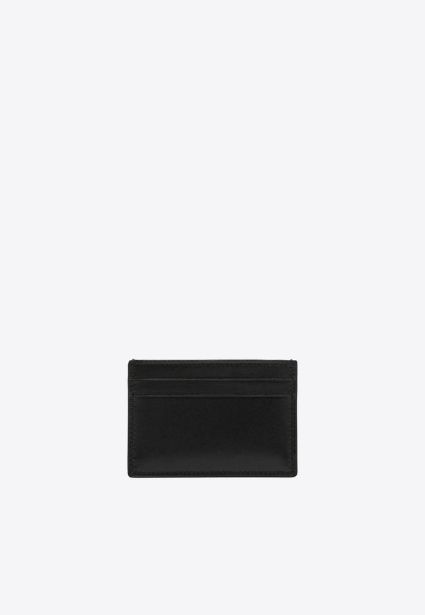 Stamped Logo Cardholder in Calf Leather