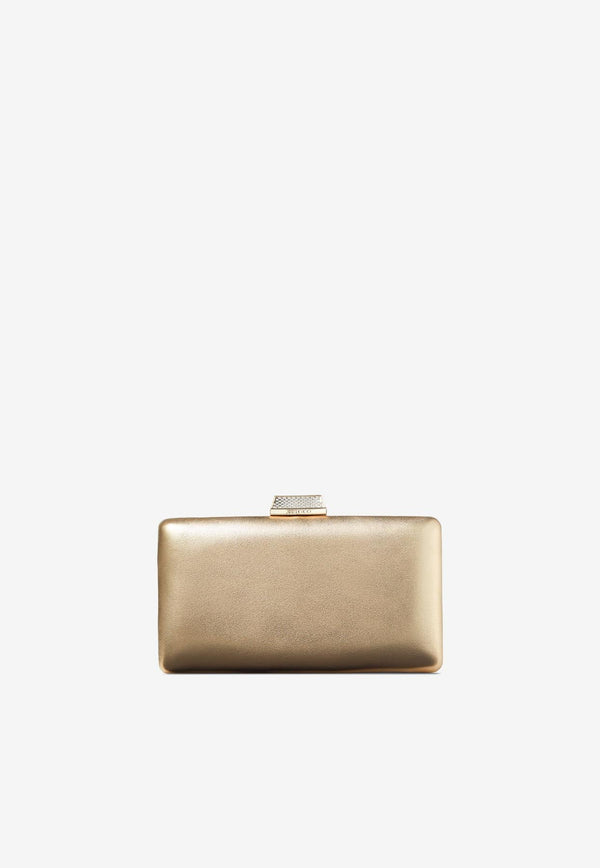 Small Clemmie Clutch in Metallic Nappa Leather