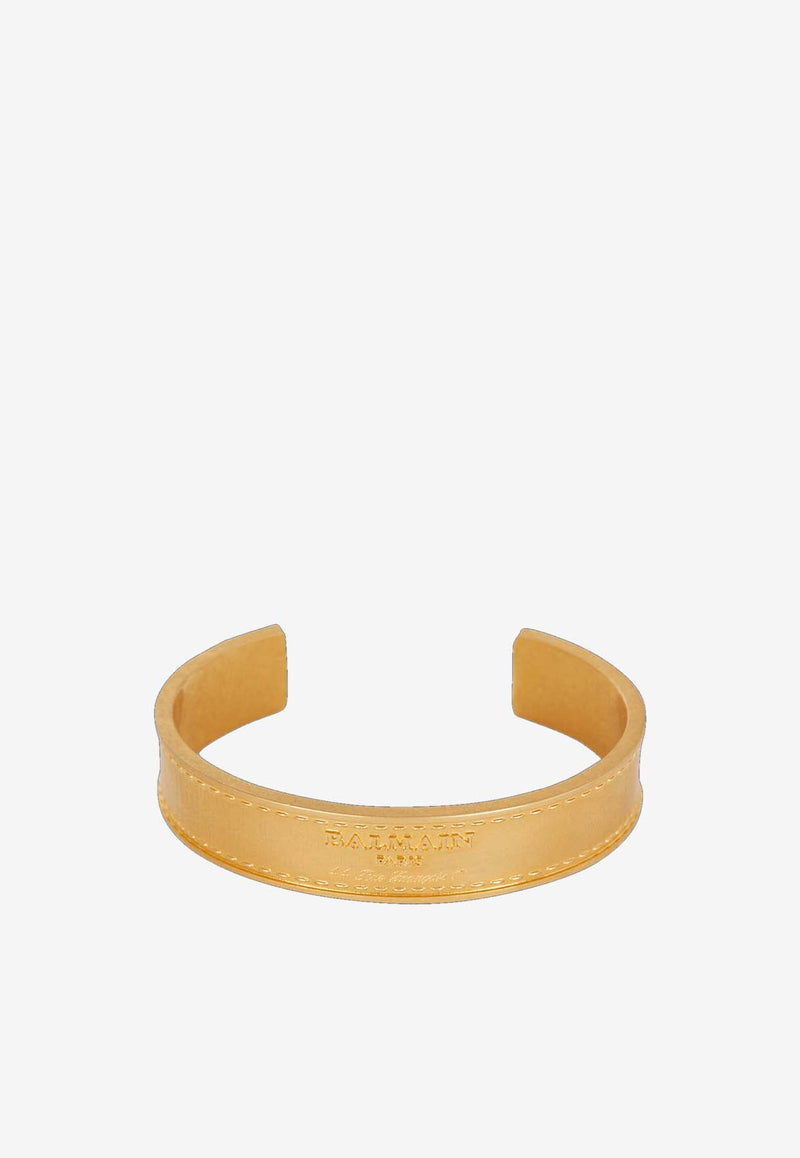 Logo Engraved Tubular Bracelet