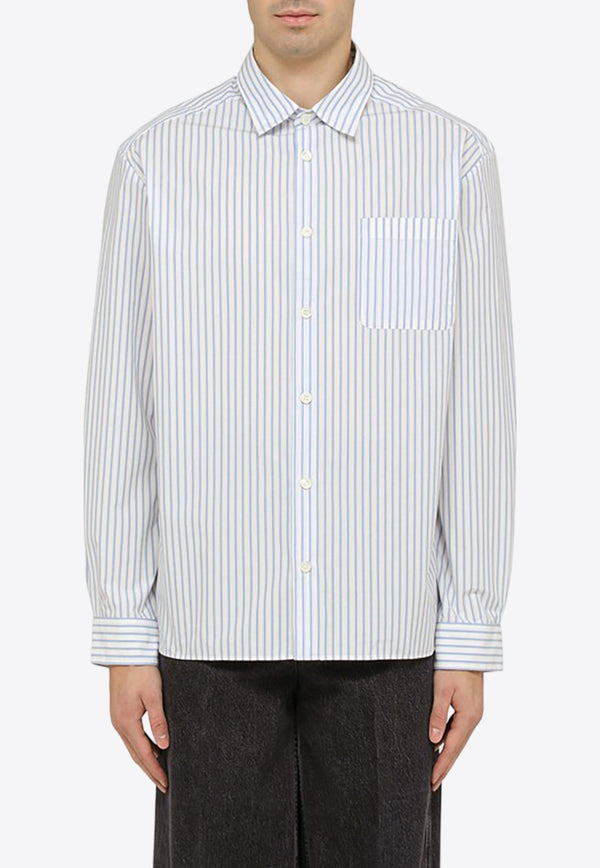 Malo Striped Long-Sleeved Shirt