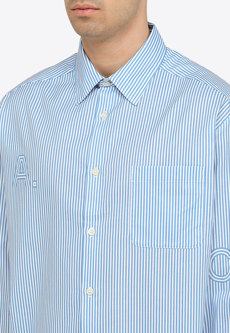 Malo Striped Button-Up Shirt