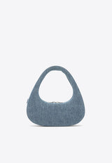 Baguette Denim Swipe Bag