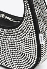 Swipe Crystal Embellished Shoulder Bag