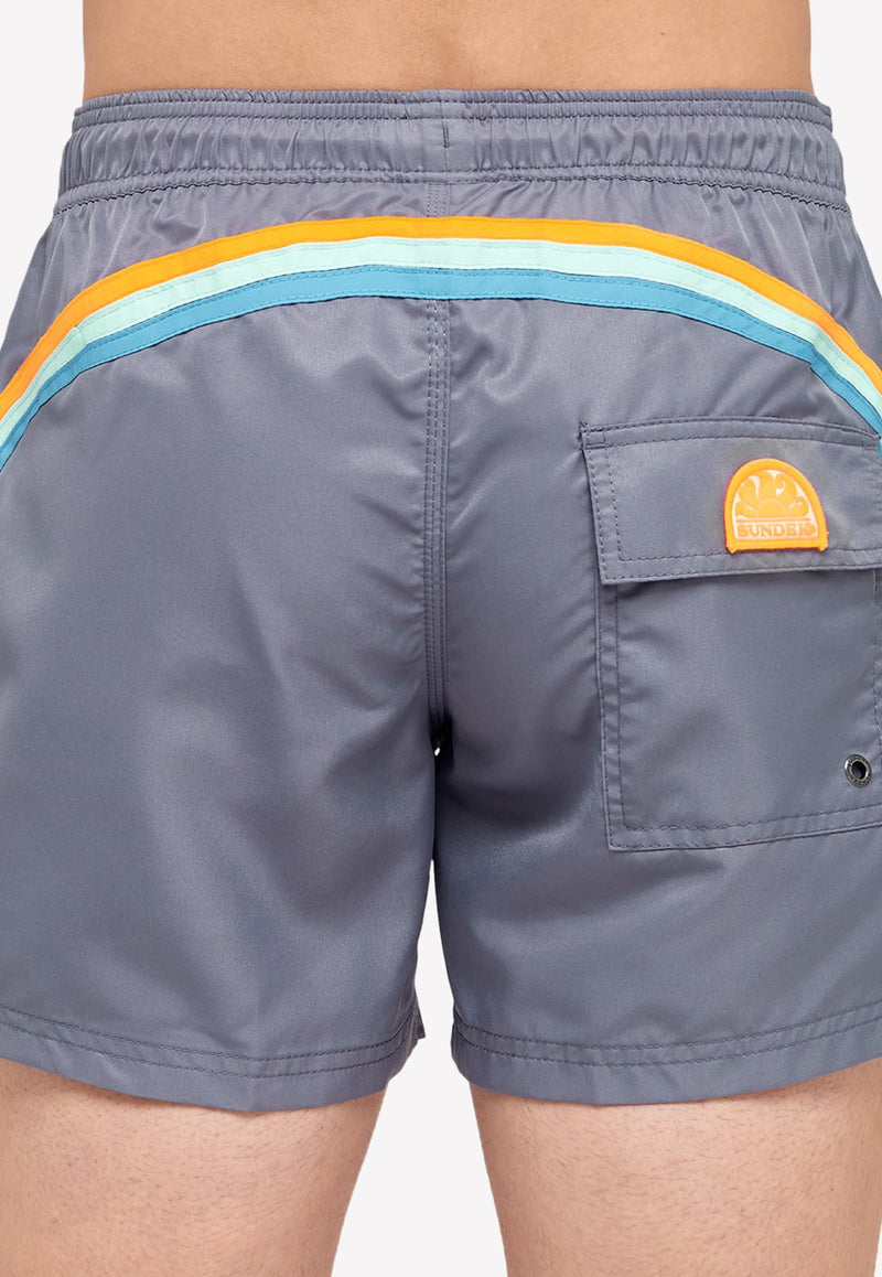 Elastic Waist Swim Trunks