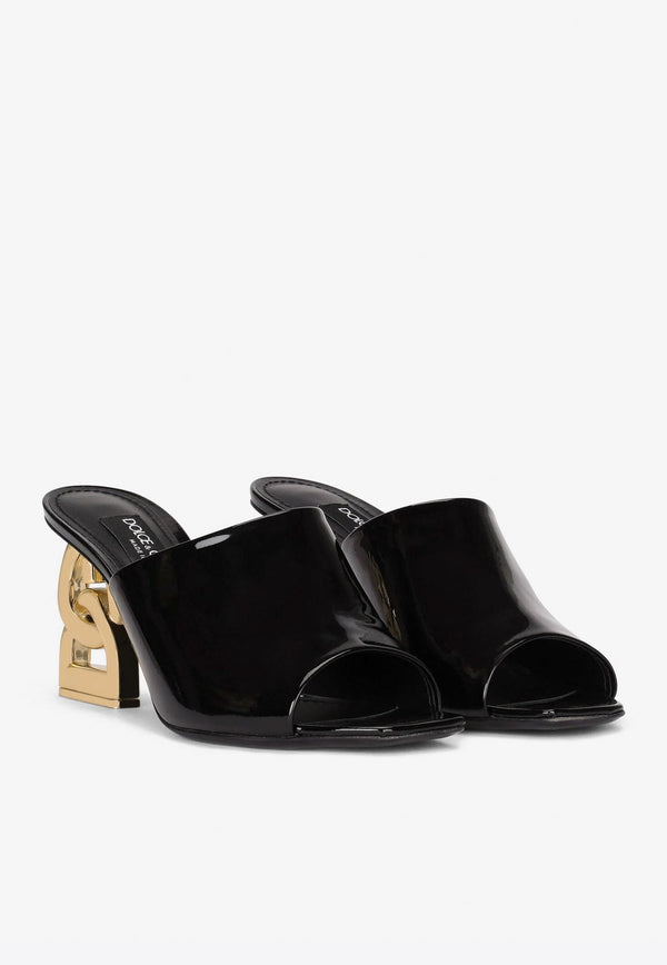 Keira 75 DG Pop Heel Patent Leather Mules