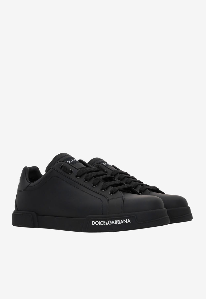 Logo Low-Top Sneakers in Calfskin