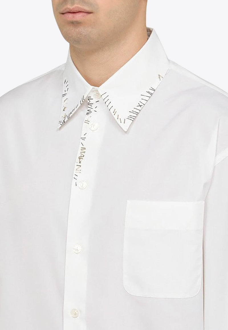 Bead Embellished Long-Sleeved Shirt