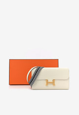 Constance Long Wallet Cavale in Mushroom Evercolor with Gold Hardware