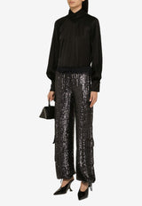 Sequined Cargo Pants