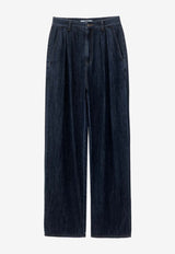 Logo Wide-Leg Jeans