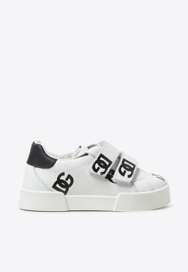 Baby Boys Logo Leather Sneakers