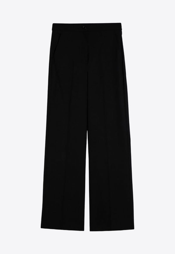 Wool-Blend Tailored Pants