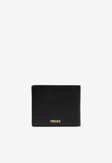 Medusa Biggie Bi-Fold Wallet in Grained Leather