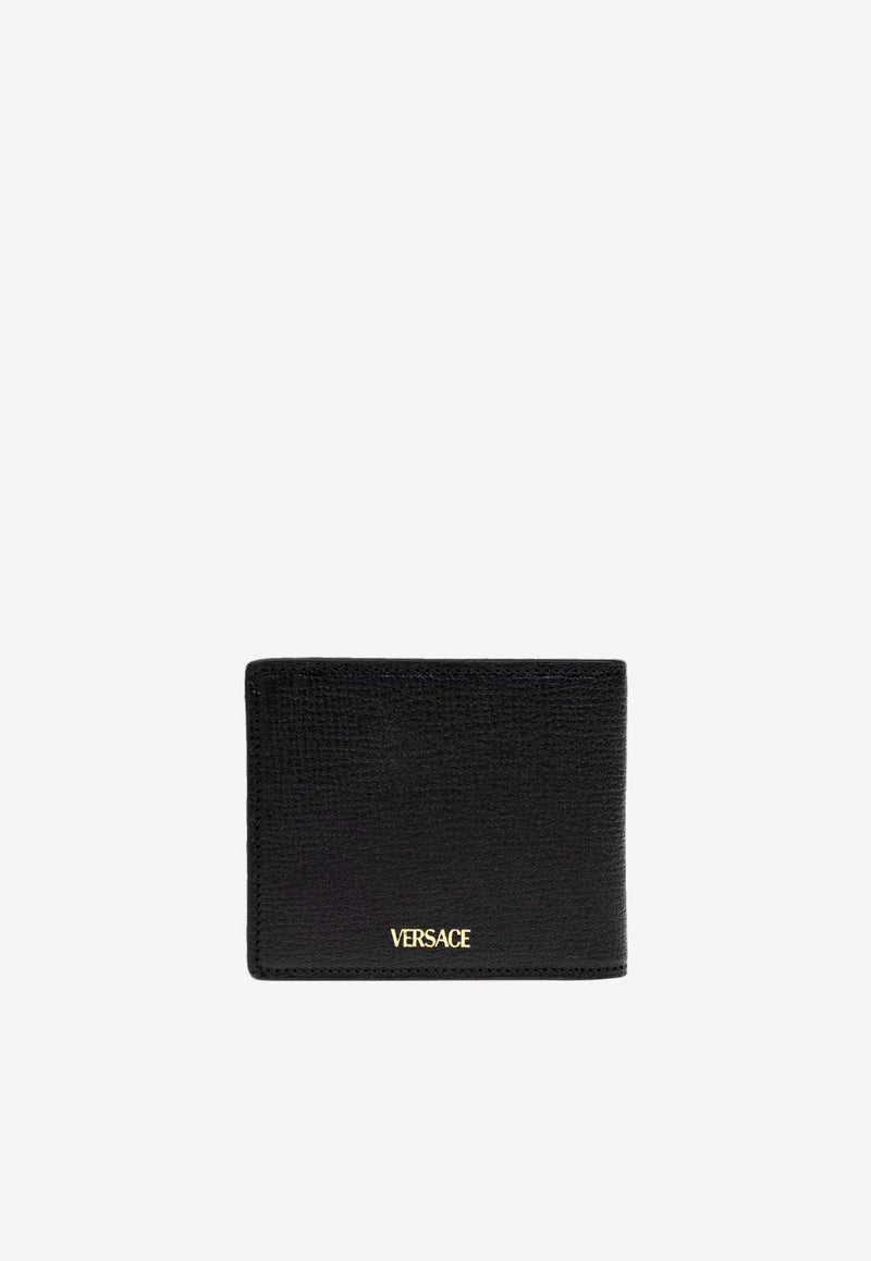 Medusa Biggie Bi-Fold Wallet in Grained Leather