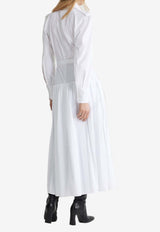 Belted Maxi Shirt Dress