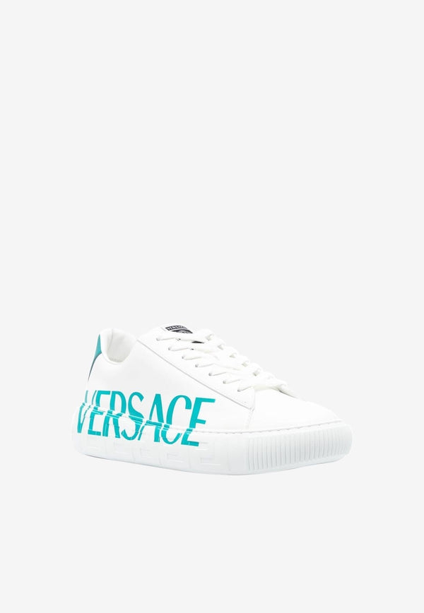 Logo Low-Top Leather Sneakers