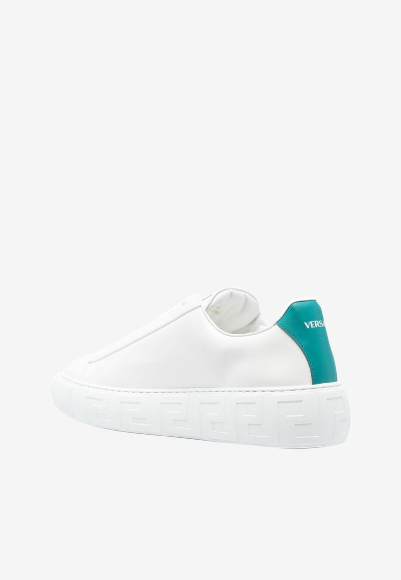 Logo Low-Top Leather Sneakers