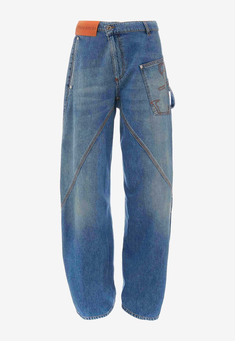 Twisted Relaxed-Fit Jeans