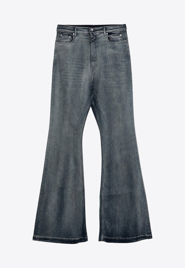 Flared-Leg Basic Jeans