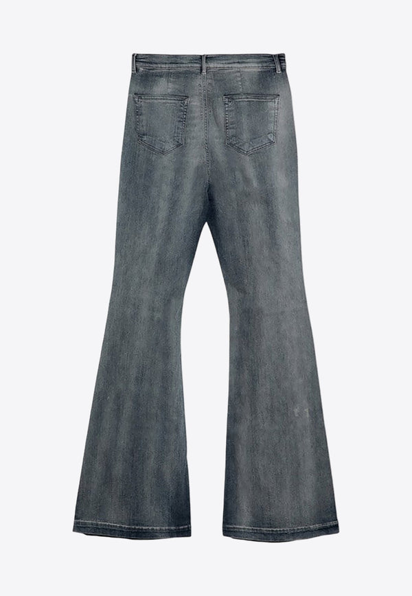 Flared-Leg Basic Jeans