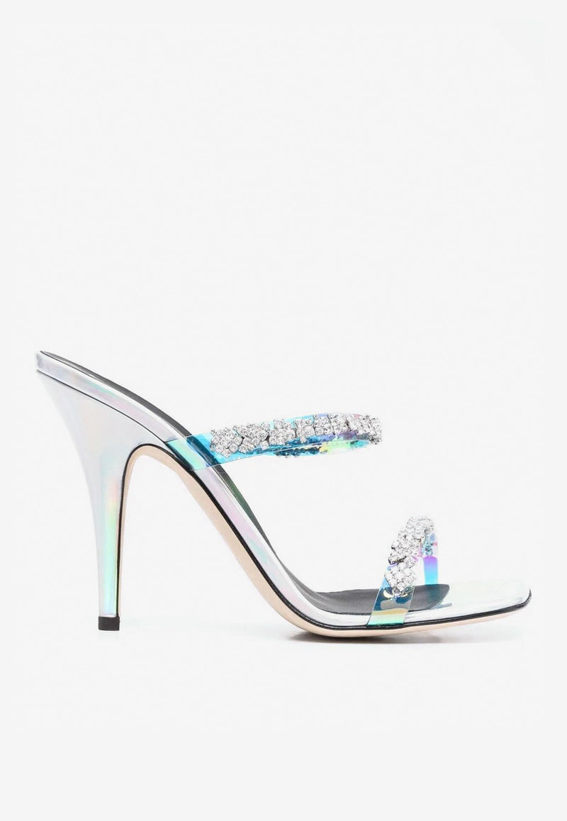 Dunite Crystal-Embellished 105 Mules