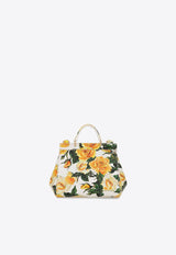 Girls Mini Sicily Rose Print Top Handle Bag