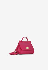 Girls Mini Sicily Top Handle Bag in Patent Leather