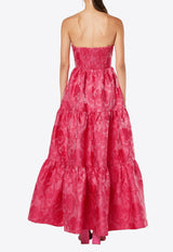 Whitley Strapless Floral Gown