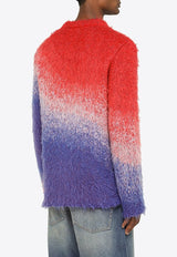Ombre Effect Sweater in Mohair Blend