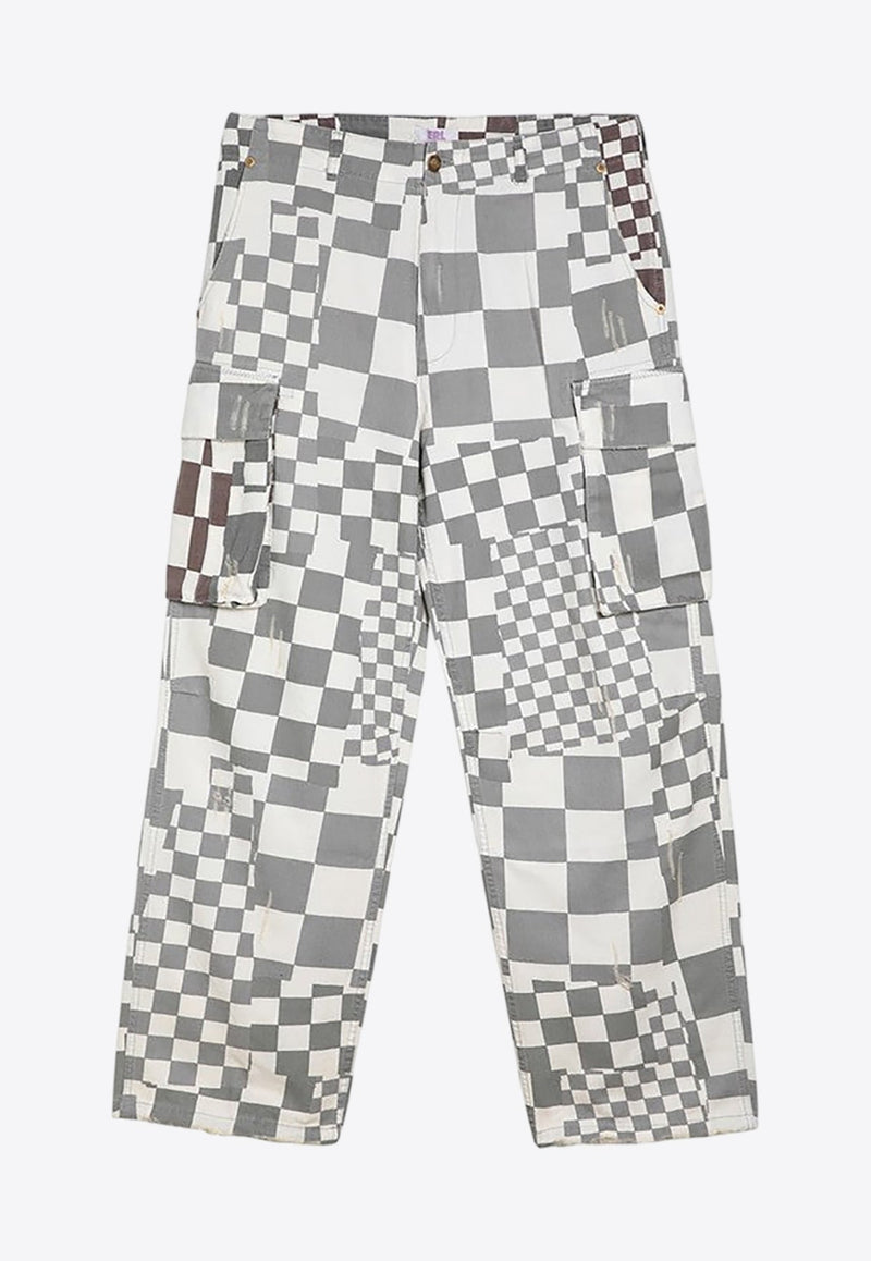 Checkered Cargo Pants