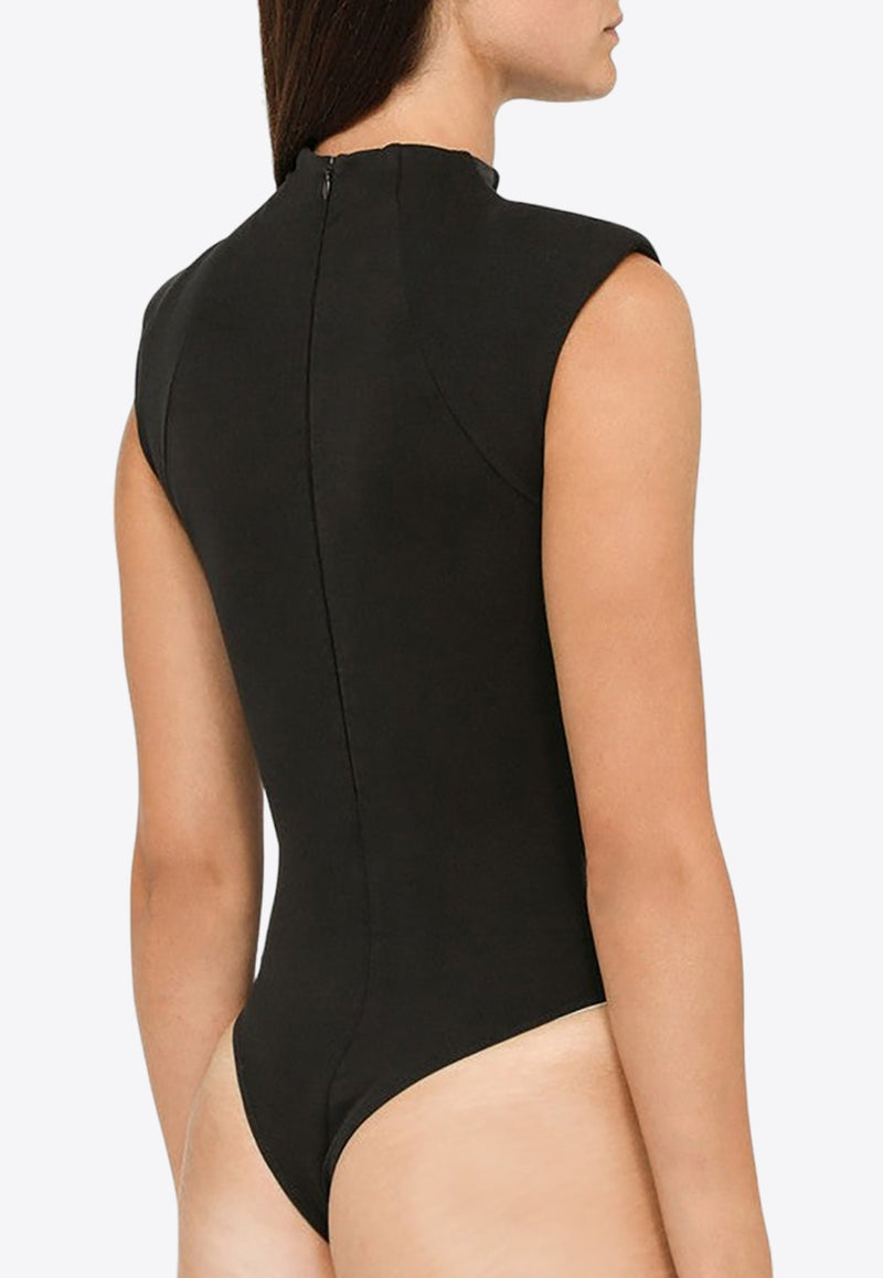 Washed-Out Sleeveless Bodysuit