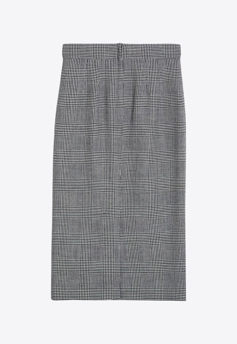 Prince of Wales Pencil Skirt