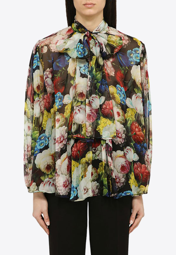 Floral Silk Blouse