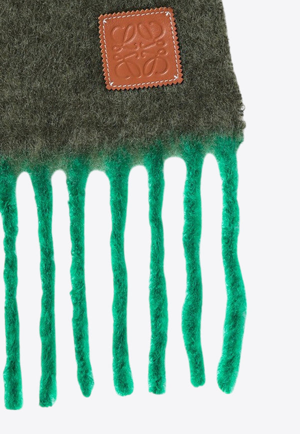 Anagram Patch Fringed Scarf