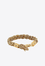 Gold Braided Chain Bracelet