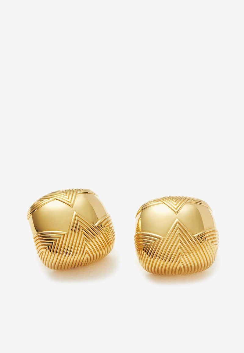 Hera Dome Ridge Oversized Earrings