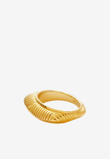 Hera Dome Ridge Stacking Ring