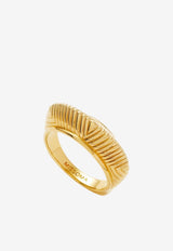 Hera Dome Ridge Stacking Ring