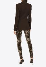 Leopard Print Jersey Leggings